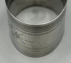 1870-1880 Sterling Silver Brite Cut Napkin Ring Name Engraved "Maggie"