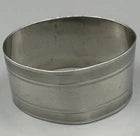 1870-1880 Sterling Silver Brite Cut Napkin Ring Name Engraved "Maggie"