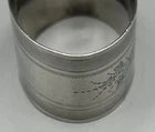 1870-1880 Sterling Silver Brite Cut Napkin Ring Name Engraved "Maggie"