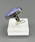 VINTAGE SOUTHWESTERN~NATIVE AMERICAN~STERLING SILVER~CHAROITE RING~