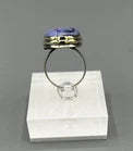 VINTAGE SOUTHWESTERN~NATIVE AMERICAN~STERLING SILVER~CHAROITE RING~